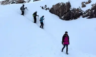 Snow-covered High Atlas Mountains