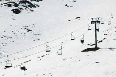 Chairlift at Oukaimeden — highest in Africa